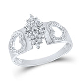 1/8CT-DIA CLUSTER RING